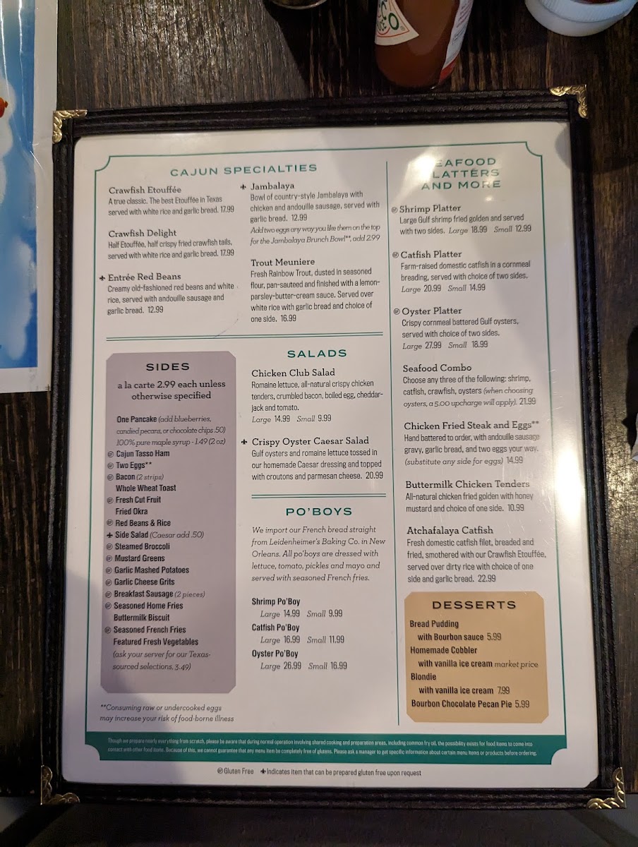 Menu - Cypress Grill photo 10