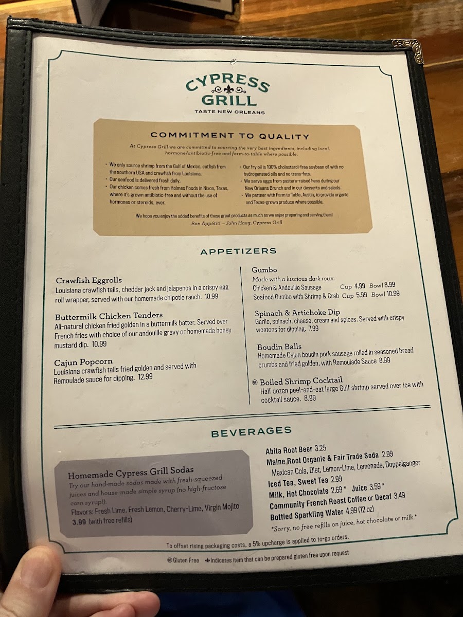 Menu - Cypress Grill photo 5